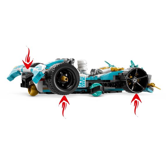 Конструктор LEGO Ninjago Суперсила дракона Зейна автомобіль для перегонів спін-джитсу 307 деталей (71791) | Зображення 3