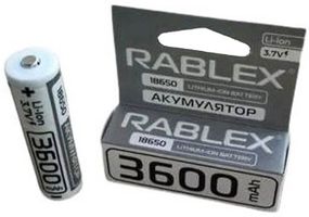 Литий-ионный аккумулятор Rablex 3600 mAh 18650 (Li-ion) 3,7 V Original