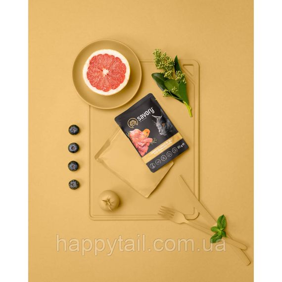Корм влажный Savory Sterilised Cat Pouch Turkey and Carrot in Jelly для стерилизованных котов с индейкой и морковью в желе 85 | Зображення 4