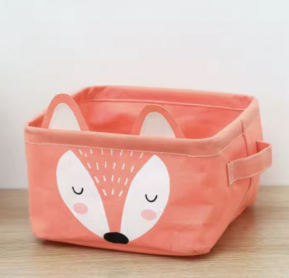 Корзина для игрушек  белья и мелочей Лисенок 16*22*14см