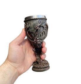 Бокал для вина 3D Дракон Кость