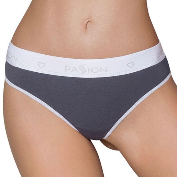 Спортивні трусики-стрінги Passion PS007 PANTIES dark grey,, L