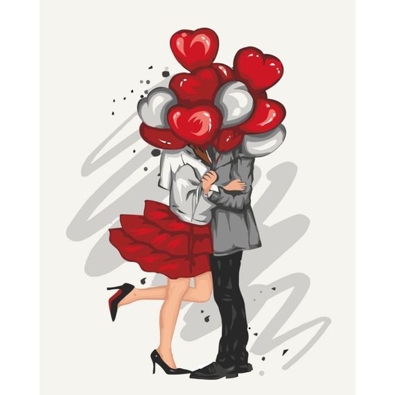 Картина по номерам "Встреча влюбленных" 10177-AC 40х50 см