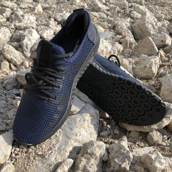 Текстильні кросовки сіткою 44 розмір. Спортивні кросівки чоловічі. Модель 92274. RD-233 Колір: синій | Зображення 8