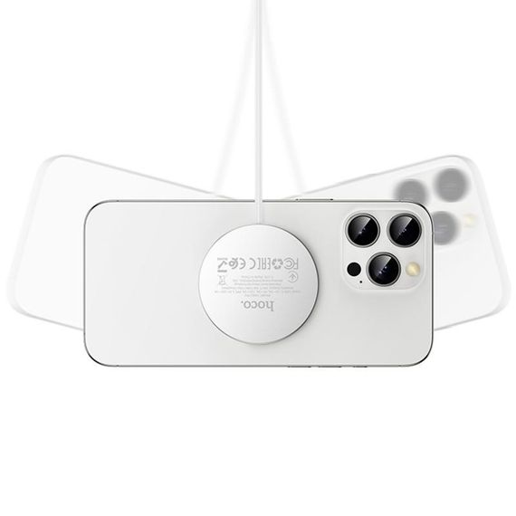 БЗП Hoco CW63 Pro Fast Qi2 magnetic 25W White | Зображення 2
