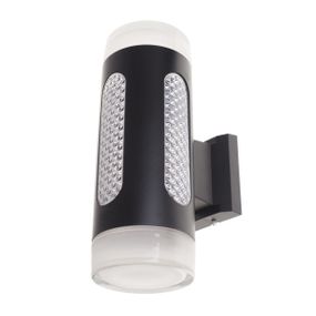 Светильник фасадный LED 7W+4W IP65 NW Black (PL-30/30)