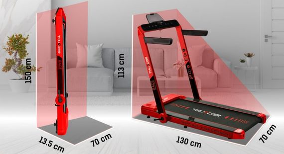 Бігова доріжка THUNDER Race Red | Зображення 3