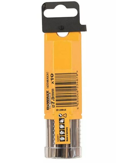 Свердло по металу DeWalt EXTREME INDUSTRIAL COBALT HSS-CO 7.5 мм 10 шт (DT4937)