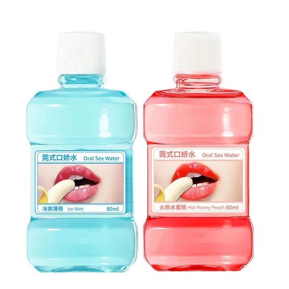 Інтимна рідина для орального сексу COOL&HOT з ароматом м'яти та полуниці 2*80 ml | Зображення 2