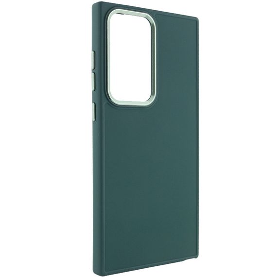 TPU чехол Bonbon Metal Style для Samsung Galaxy S24 Ultra Зеленый / Pine green | Зображення 1