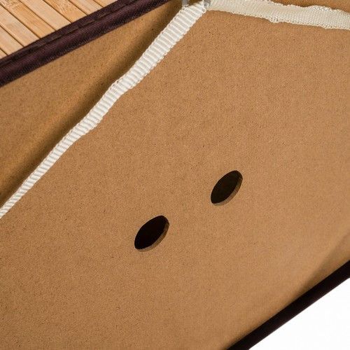 Бамбуковая корзина для белья Ruhhy 24269 на 100 л с двумя отделениями | Зображення 8