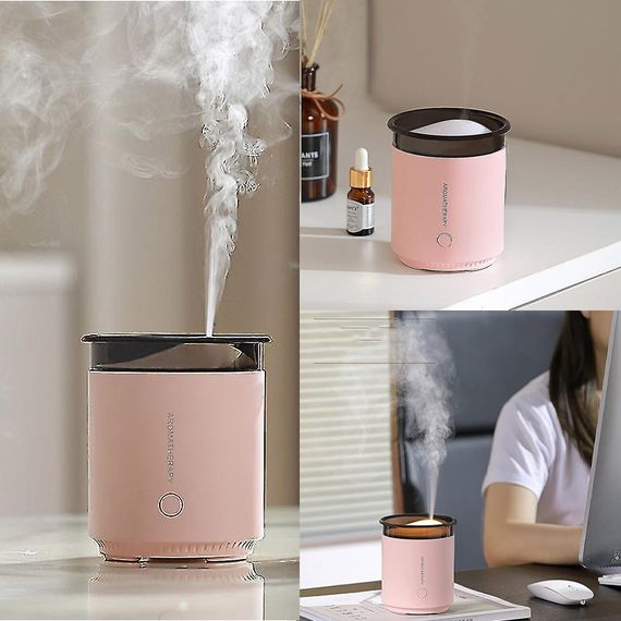 Увлажнитель воздуха с подсветкой WX106 Type-C/5V USB 200ml Pink | Зображення 1