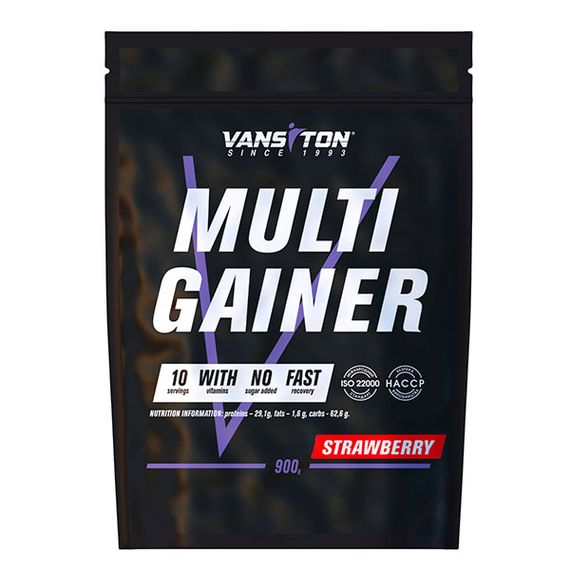 Гейнер Vansiton Multi Gainer 900 г Полуниця