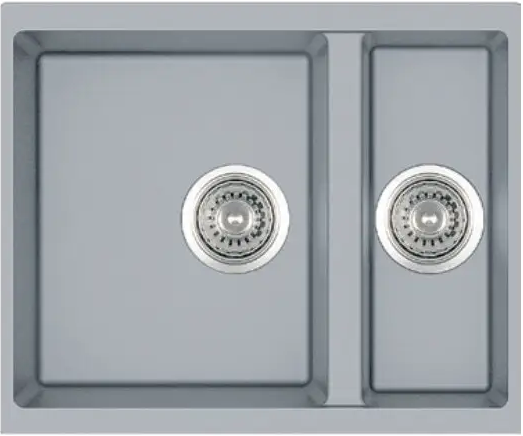 Кухонна мийка Fabiano Quadro 56x46x15 Grey Metallic 8221.301.0787