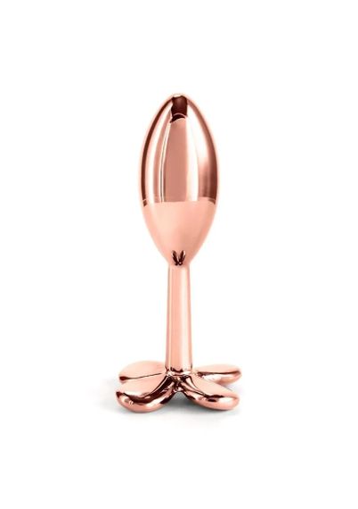 Анальна пробка металева NS Novelties Rear Assets Clover, золотий Sex Aura