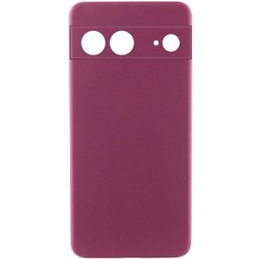 Чохол TPU GETMAN Liquid Silk Full Camera для Google Pixel 7 Бордовий / Marsala