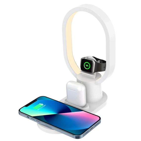 Беспроводная зарядная станция – LED ночник 4in1 15Вт | Зображення 2