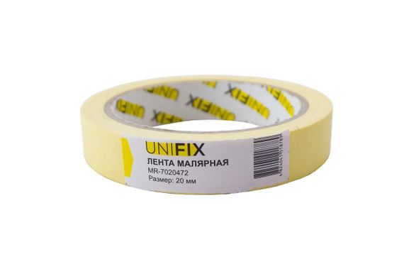 Стрічка клейка малярська 20 мм*40м MR-7020472 UNIFIX MR-70204721 | Зображення 1