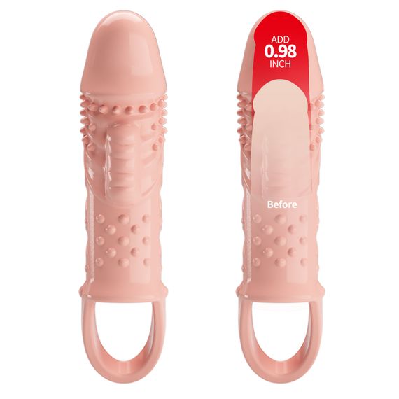 Насадка на член - Pretty Love Cecelia Vibrating Penis Sleeve Flesh | Зображення 4