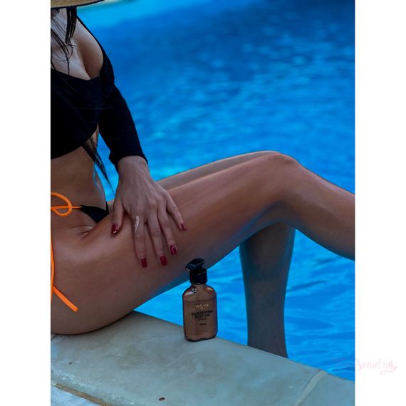 Мерцающее масло для тела с дозатором Top Beauty Bronze (100 ml) | Зображення 2