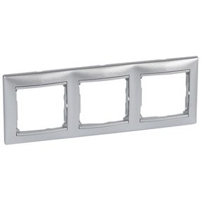 Valena Classic Legrand рамка 3 поста алюминий (770153)