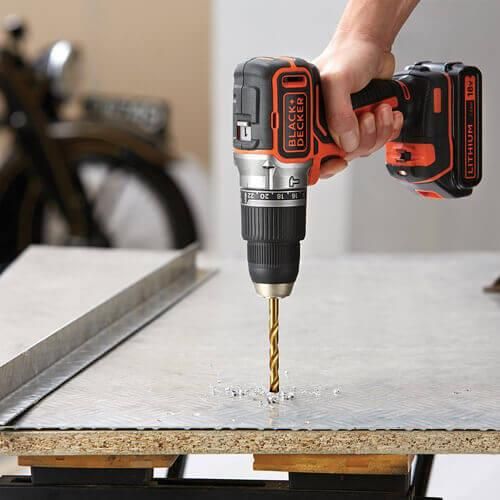 Дрель-шуруповерт аккумуляторная бесщёточная ударная BLACK+DECKER BL188KB | Зображення 7