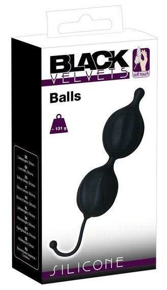 Вагінальні кульки Black Velvet Balls sexstyle | Зображення 1