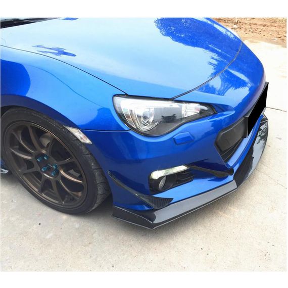 Накладка на передній бампер Lip V2 (Карбон) для Toyota GT86 2011- рр | Зображення 2