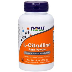 Цитрулін NOW Foods L-Citrulline, Pure Powder, 4 oz 113 g /75 servings/ NOW-00214