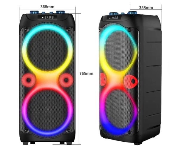 Беспроводная караоке-колонка с двумя микрофонами SPS ZQS10213 | Зображення 3