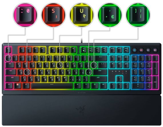 Клавіатура механічна Razer Ornata V3 104key RZ03-04462100-R371 | Зображення 5