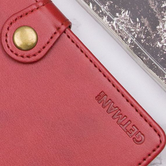Кожаный чехол-книжка GETMAN Gallant (PU) для Motorola Moto G15 4G Красный | Зображення 3