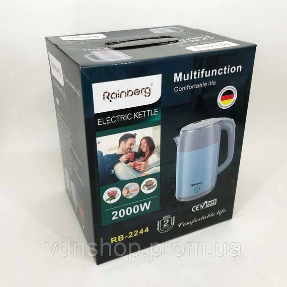 Тихий бытовой чайник, Электрический чайник, Электрочайник нержавейка Бесшумный SV-74 | Зображення 9