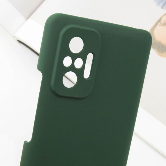Чохол Silicone Cover Lakshmi Full Camera (AAA) для Xiaomi Redmi Note 10 Pro / 10 Pro Max Зелений / Cyprus Green | Зображення 3