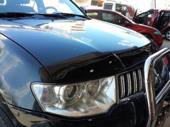 Дефлектор капоту (EuroCap) для Mitsubishi L200 2006-2015 рр | Зображення 4