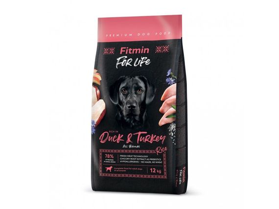 Fitmin dog For Life Duck & Turkey (для дорослих собак всіх порід качка та індичка), 12 кг | Зображення 1