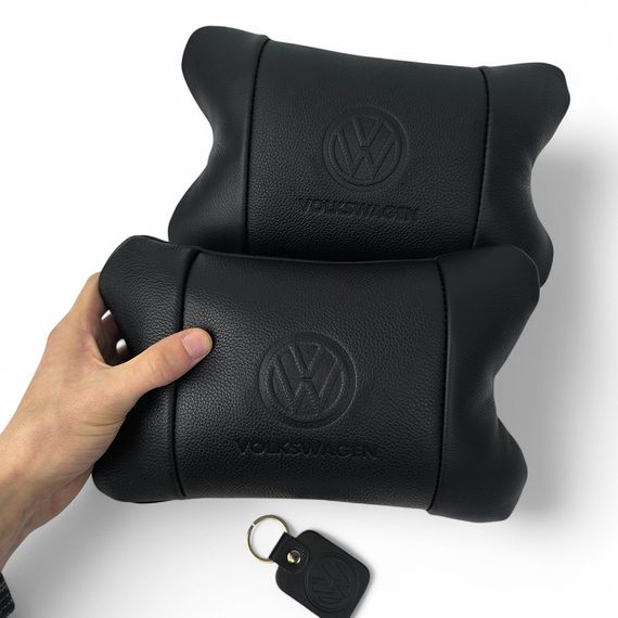 Авто подушка під шию Volkswagen, Подушка для сидіння для автомобільного крісла дорожня шиї QS-73 | Зображення 2