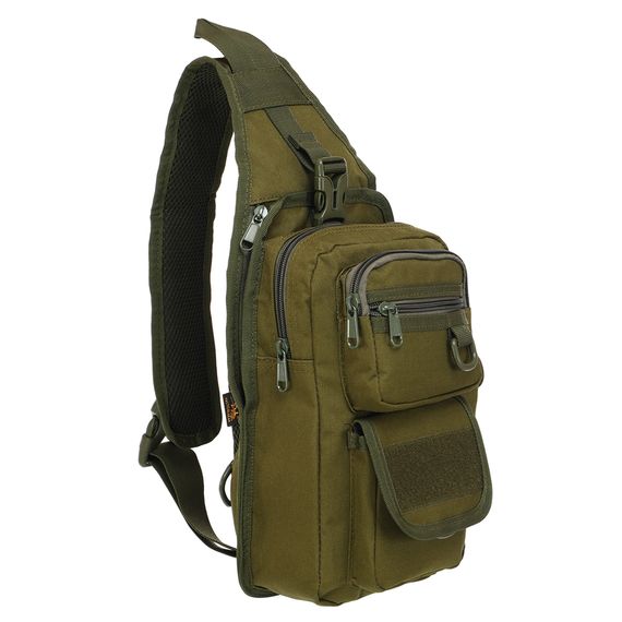 Сумка-слінг тактична з однією лямкою SILVER KNIGHT TY-184 (30х16х8см) 4л Олива | Зображення 1