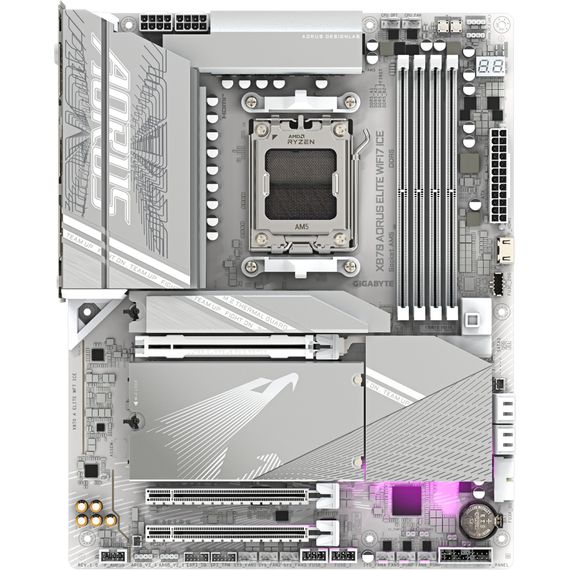 Материнская плата GIGABYTE X870 AORUS ELITE WIFI7 ICE (X870 A ELITE WF7 ICE) | Зображення 1