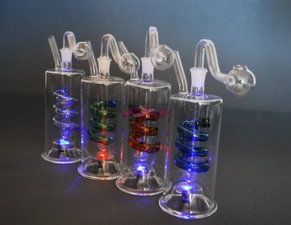 Стеклянная трубка Oil Circle с подсветкой Зеленый | Зображення 1