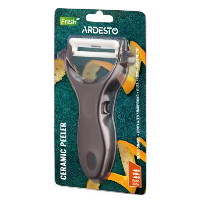 Овочечистка Ardesto Fresh, кераміка, пластик, коричневий (AR2101BR) | Зображення 2