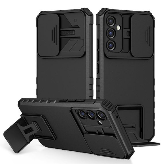 Чехол Kickstand с защитой камеры для Samsung Galaxy A14 цвет Черный