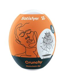 Самосмазывающийся мастурбатор-яйцо Satisfyer Masturbator Egg Crunchy, одноразовый, не требует смазки sexstyle