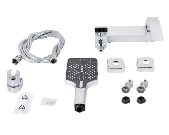 Змішувач для ванни Qtap Swan Cascada, Chrome (k35) з душовим гарнітуром QTSWA260CRM45565 | Зображення 3