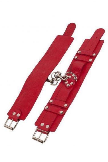 Оковы Leather Dominant Leg Cuffs, Red Sex Aura | Зображення 1