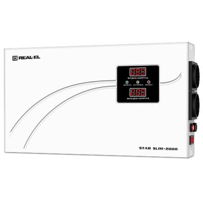 Стабілізатор REAL-EL STAB SLIM-2000, white (EL122400008) (EL122400008)