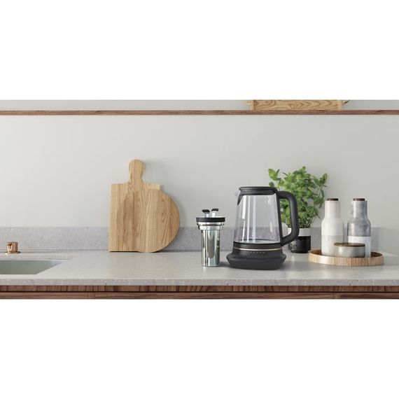 Електрочайник Electrolux, 1,7л, Strix, скло, заварник, підтримка темп, чорний (E7GK1-8BP) | Зображення 4