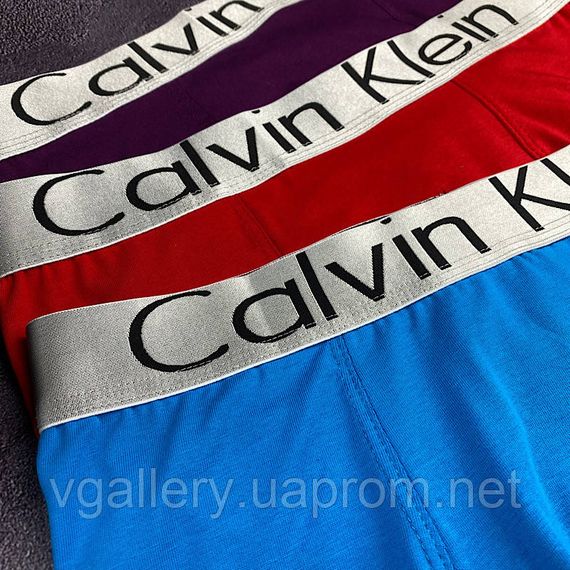 Комплект мужских трусов боксеров Calvin Klein Steel (хлопок 93%), 5 шт | Зображення 5