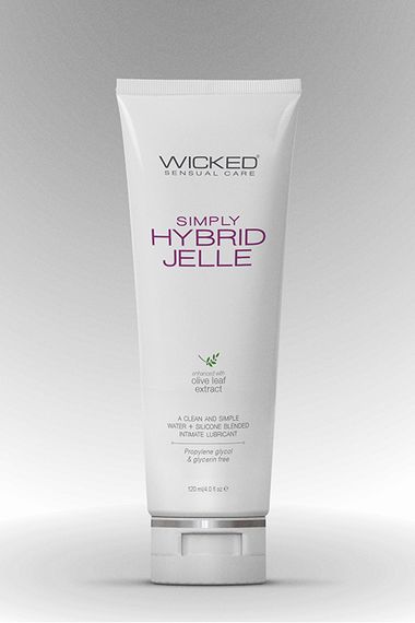 Лубрикант на водній/силіконовій основі WICKED SIMPLY HYBRID JELLE 120ML | Зображення 5