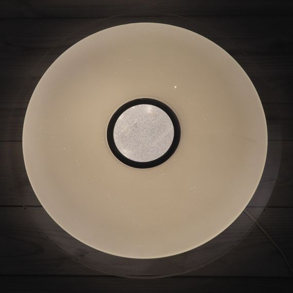 Сучасний круглий світильник стельовий LED для кімнати кухні ванної 25714 Білий 5х56х56 см.